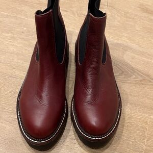 Caslon Women's Burgundy Leather Boots